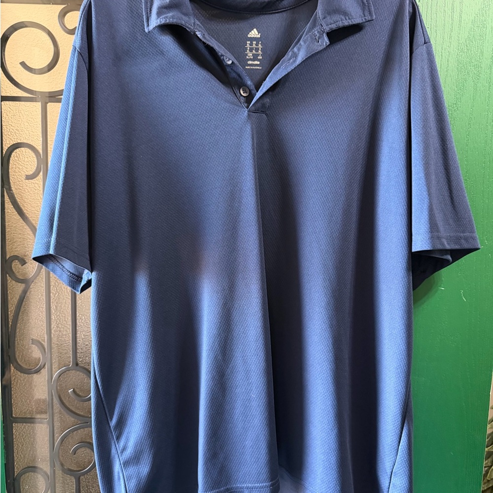 Adidas Men's Deep Blue Polo Shirt